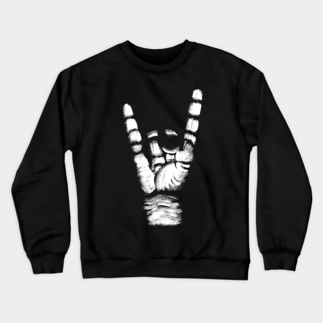 Rock On! Crewneck Sweatshirt by Krobilad